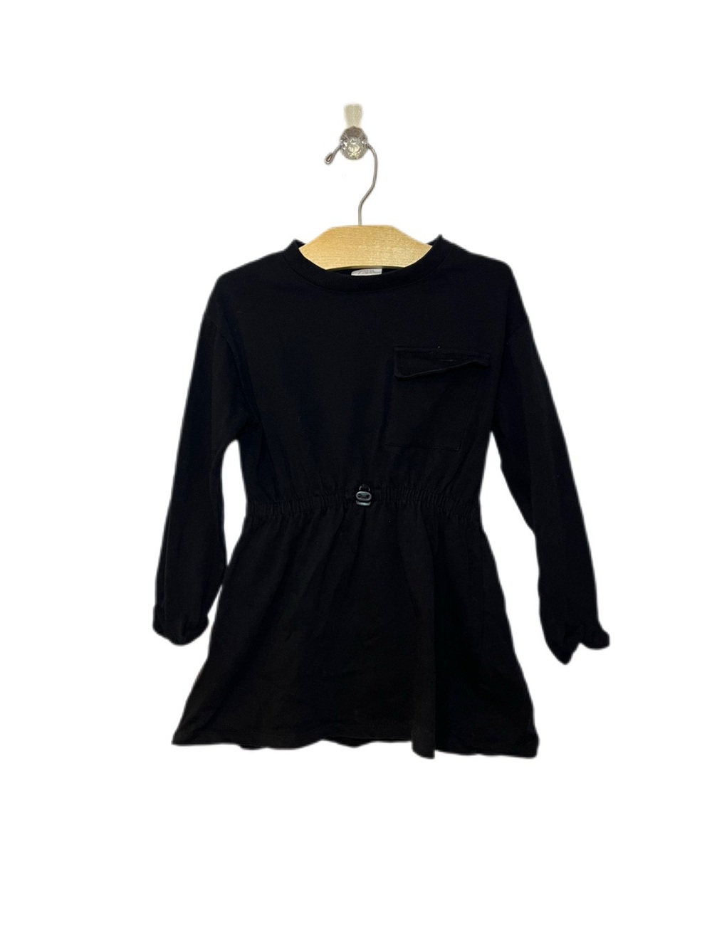 Zara Size 6 Girls Black Tunic Dress